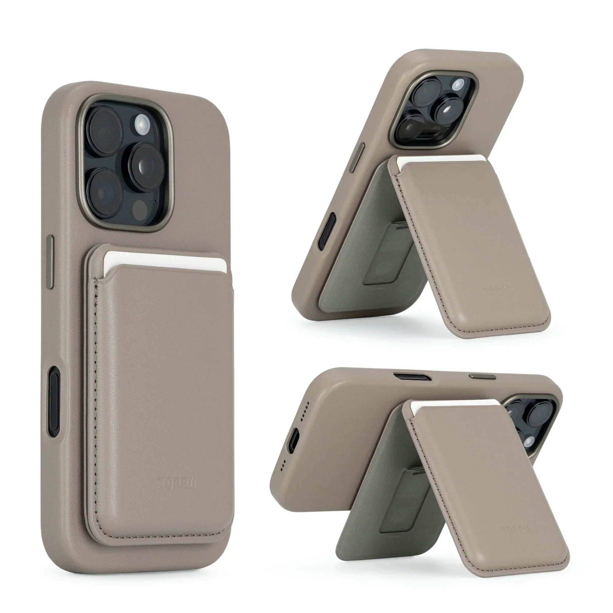 iPhone 16 Pro Max Torrii Koala MagSafe Case + Wallet Stand - Slate Gray - Tashqila iPhone 16 Pro Max Torrii Koala MagSafe Case + Wallet Stand - Slate Gray - Tashqila